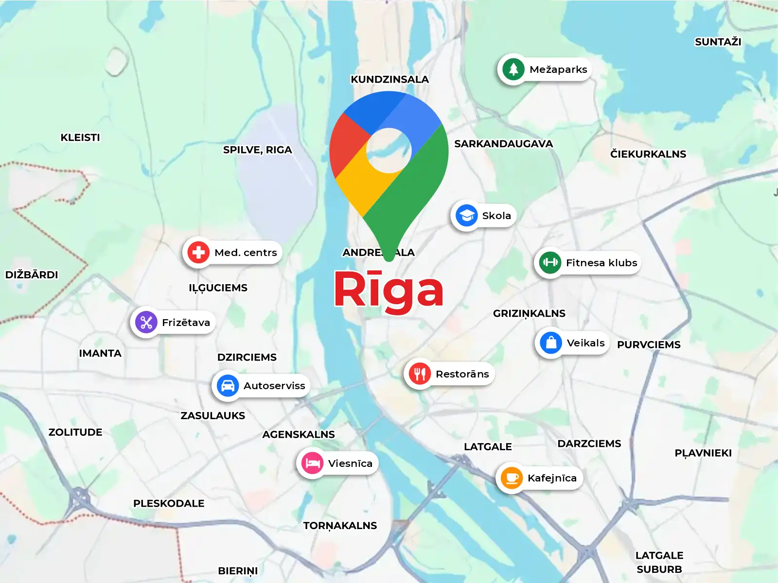 Google Business Profile and Google Maps optimization in Riga, Latvia